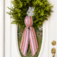 Striped Christmas Wrreath Sash