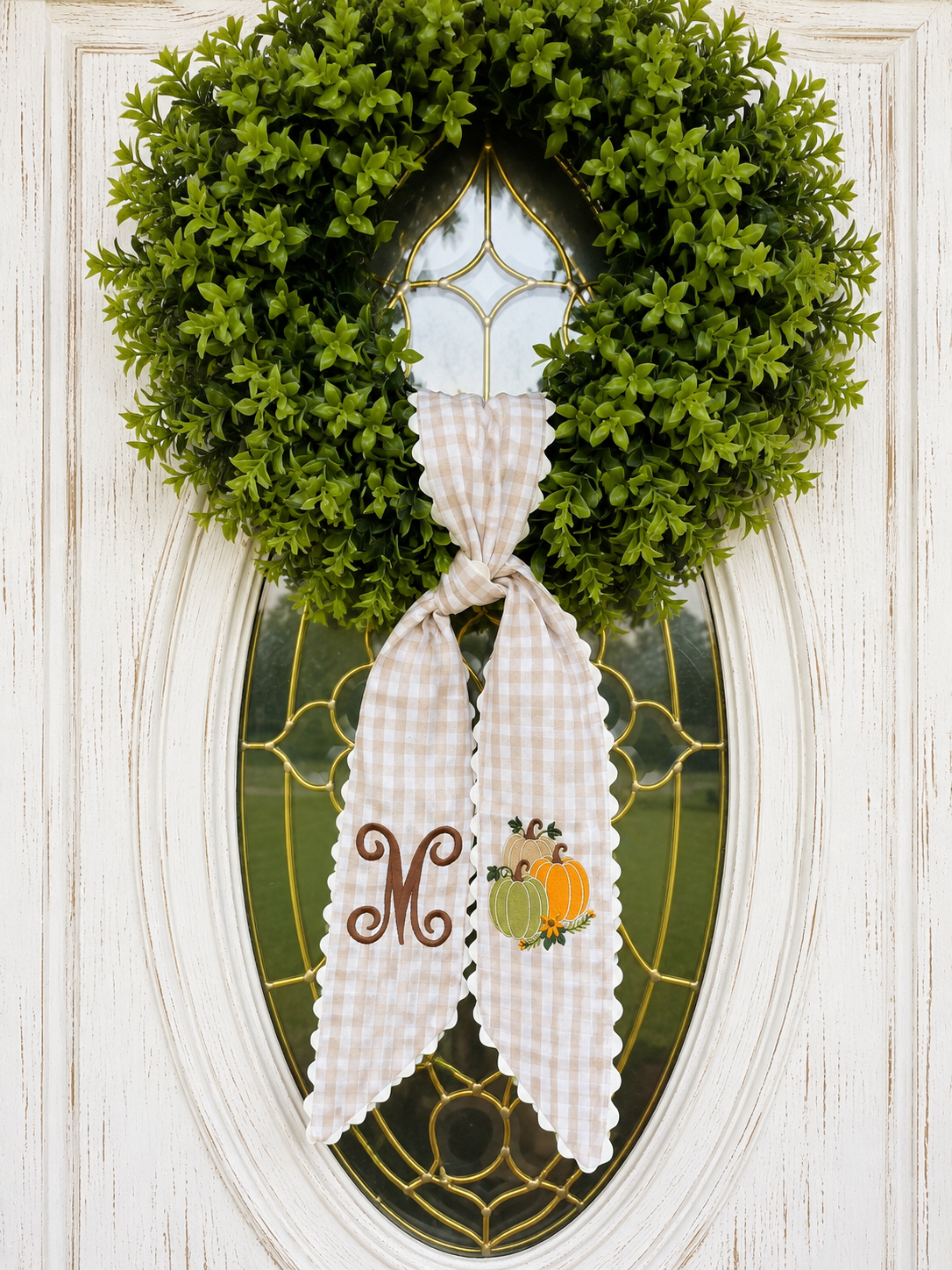 Fall Wreath Sash