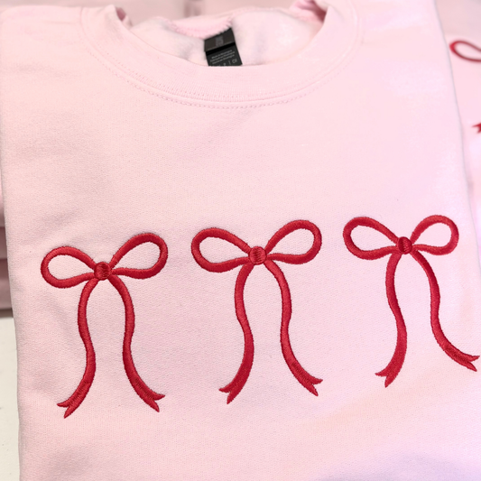 Bow Trio Embroidery