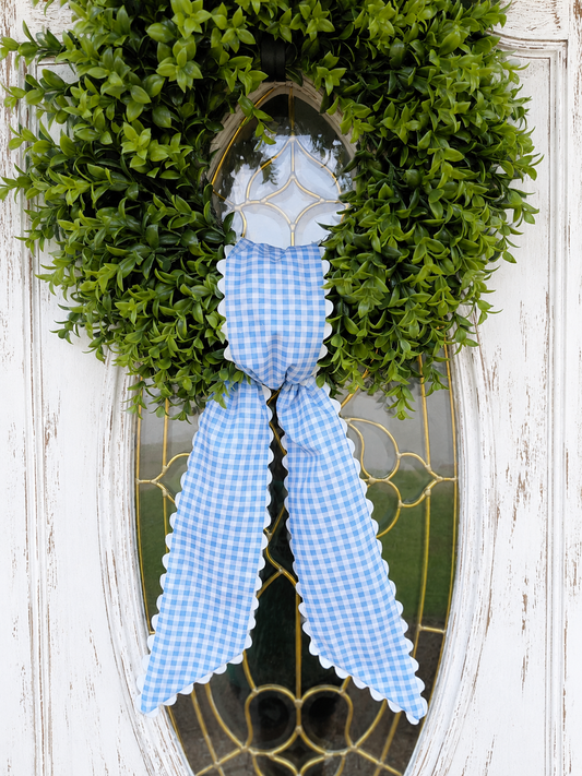 Blue Gingham Sash